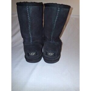 UGGS Classic Short Black Winter Boots Womens Size 8 Suede